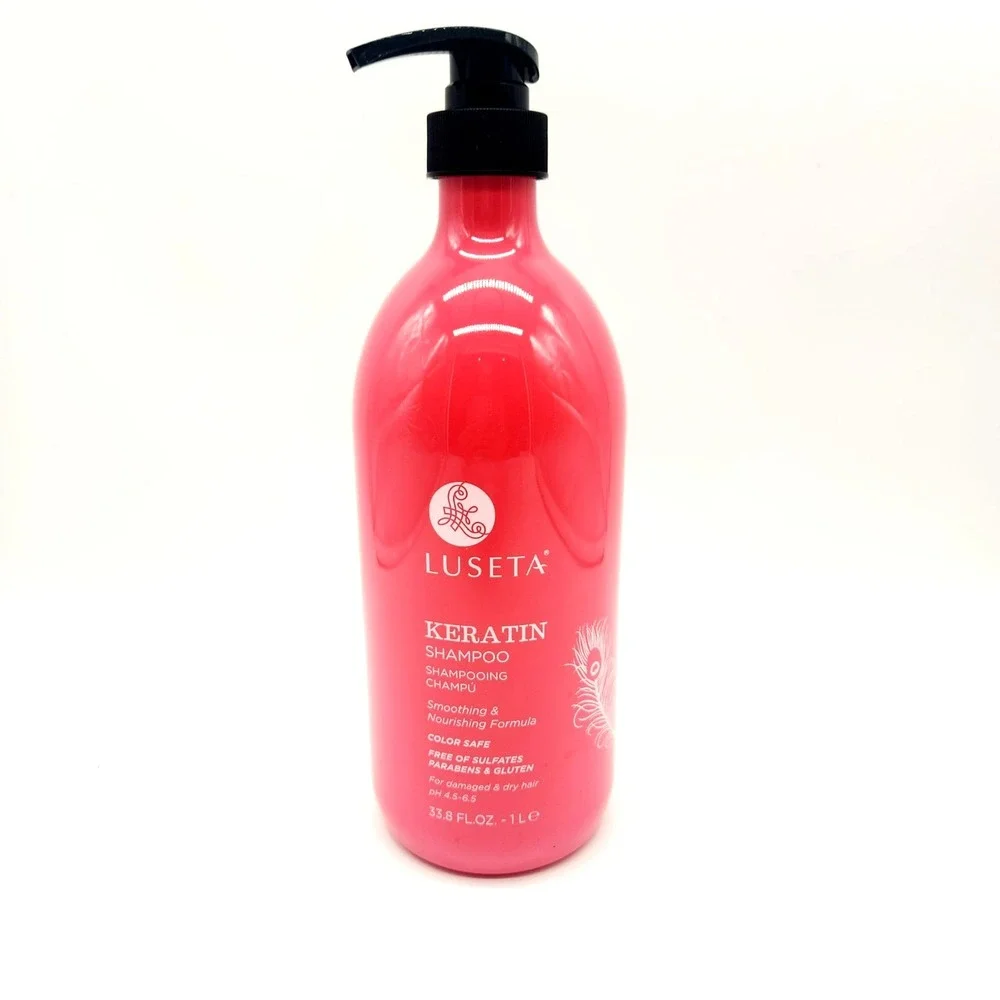 Luseta Keratin Shampoo 33.8oz‎ for Dry & Damaged Hair Nourishing Smoothing Care